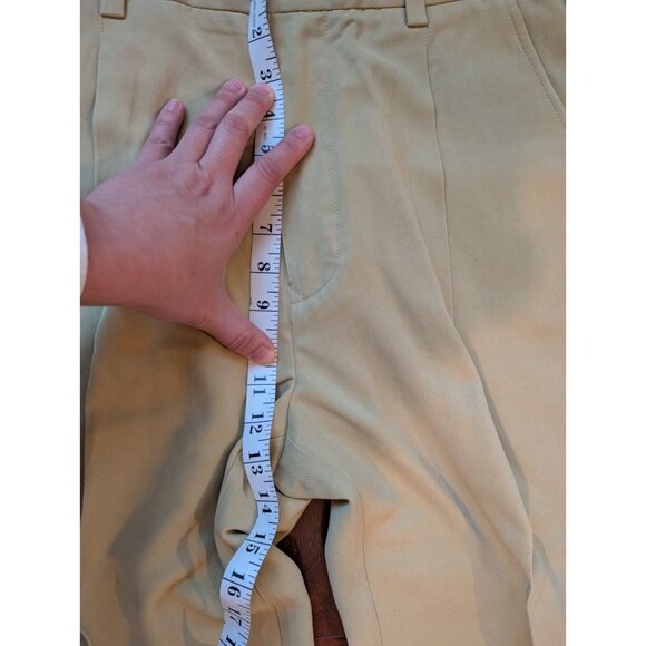 Tommy Bahama Dress Pants Men's 34x30 Beige 100% Silk Pleated Front Resort Beach - Picture 5 of 8